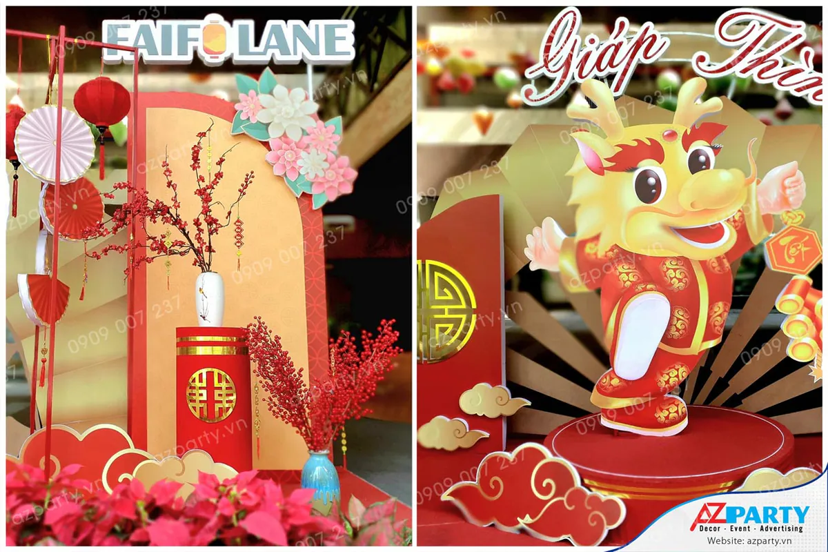 trang trí tết trung tâm thương mại faifo lane