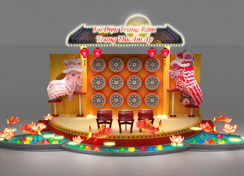 Trang trí tết Trung thu đẹp với các mẫu background độc đáo 2022