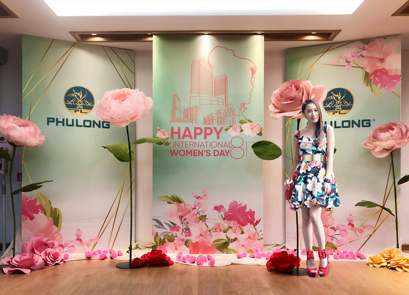 Tổng hợp backdrop trang trí ngày lễ Phụ Nữ 20/10 tại chung