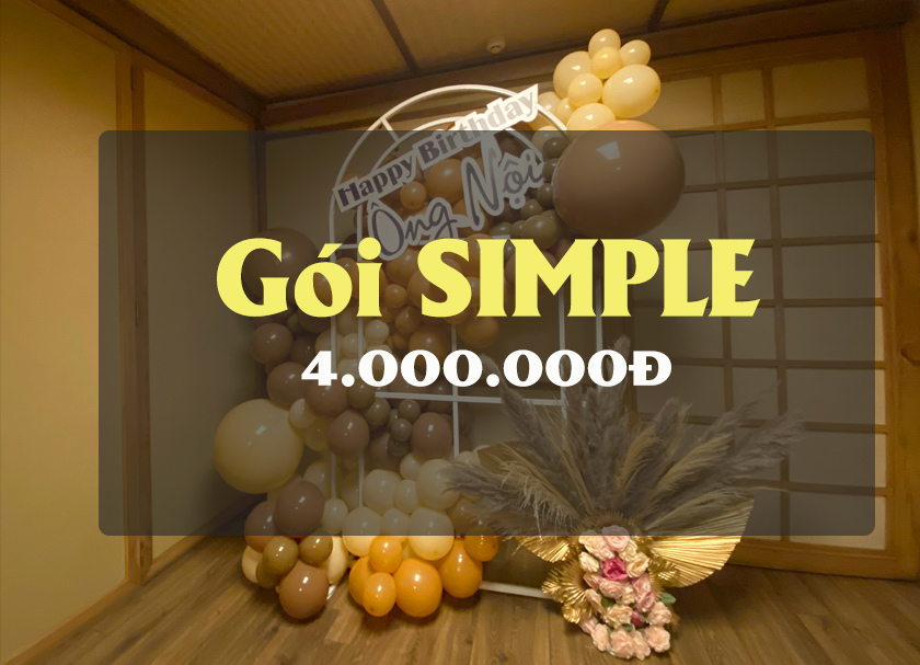 Gói sinh nhật người lớn SIMPLE