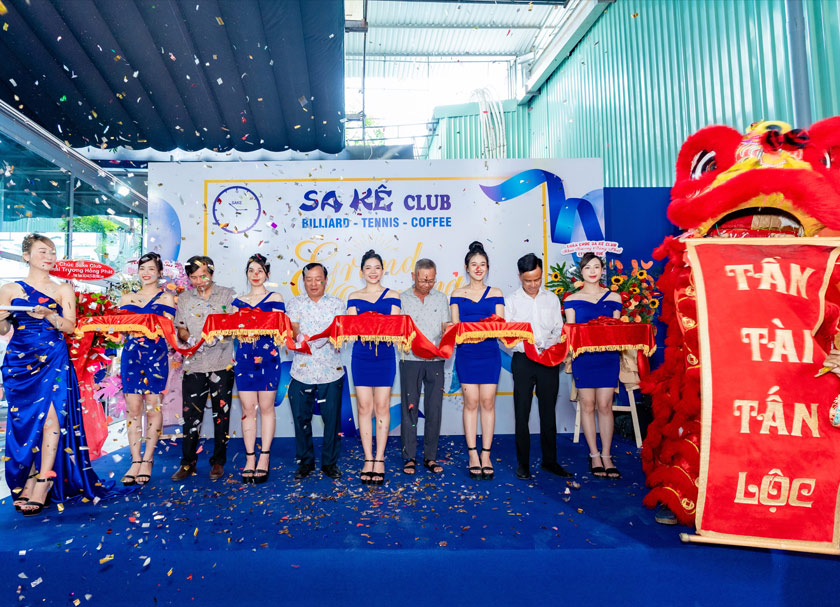 Rộn ràng ngày lễ khai trương câu lạc bộ bida SAKÊ CLUB