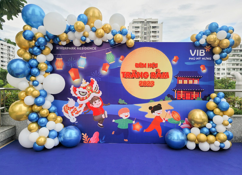 Gợi ý các mẫu backdrop trang trí trung thu đẹp, sáng tạo