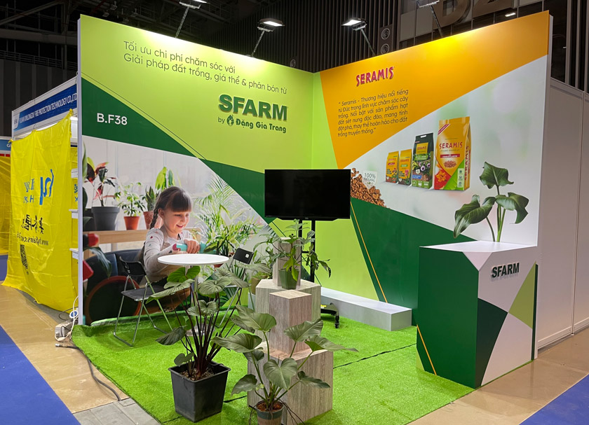 Gian hàng triển lãm Sfarm tại Home & Garden Expo 2024