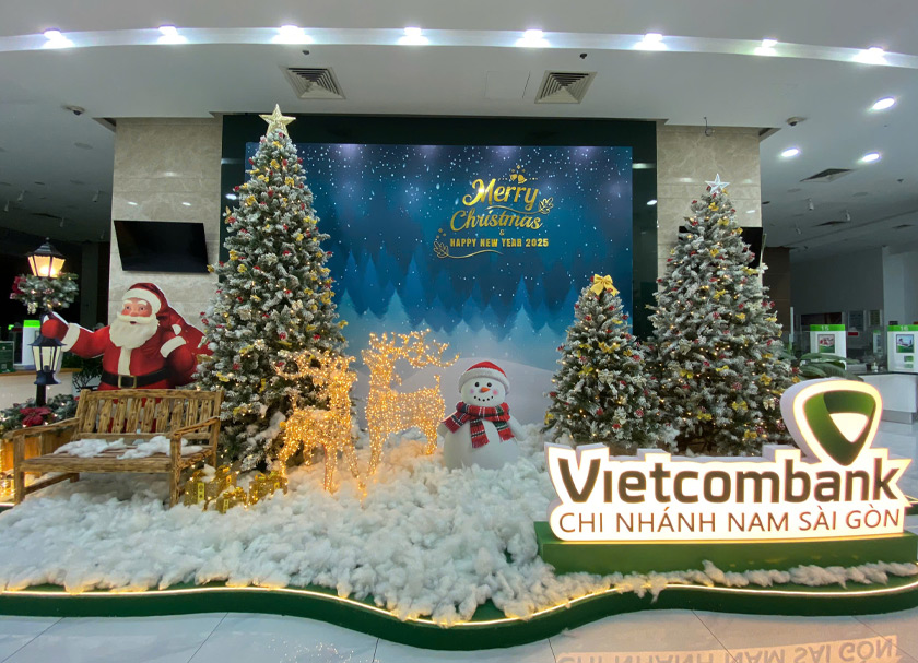 Gợi ý một số ý tưởng trang trí Noel ngân hàng dẫn đầu xu hướng