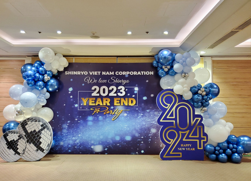 Tổng hợp các mẫu background Year End Party đẹp, ấn tượng