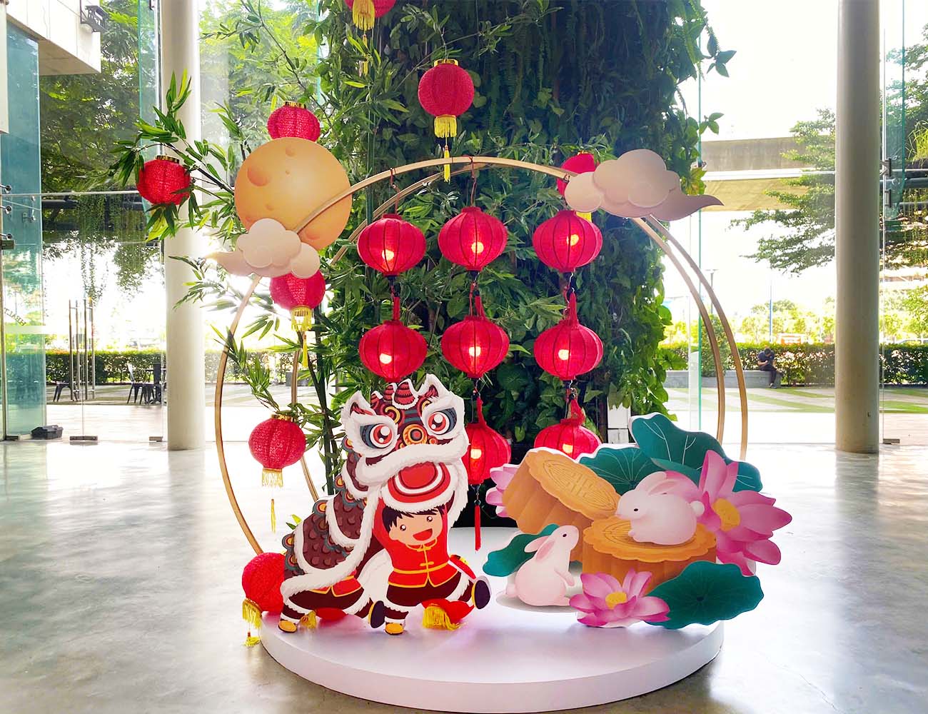 Tiểu cảnh trung thu xinh xắn thu hút ánh nhìn