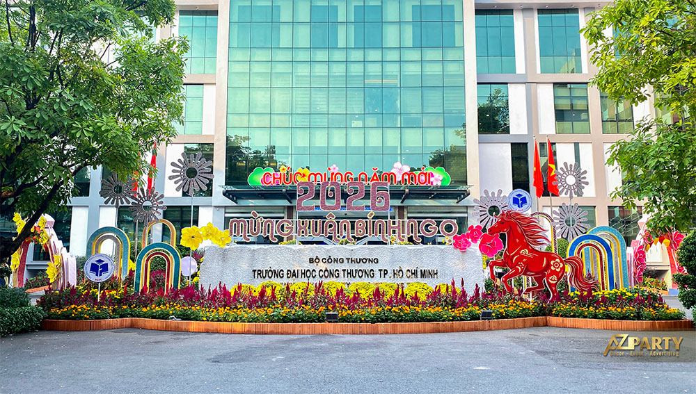Không Gian Xuân Rực Rỡ Tại Trường ĐH Công Thương TP.HCM