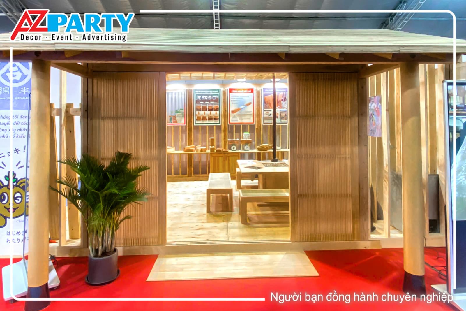 Mặt chính diện booth