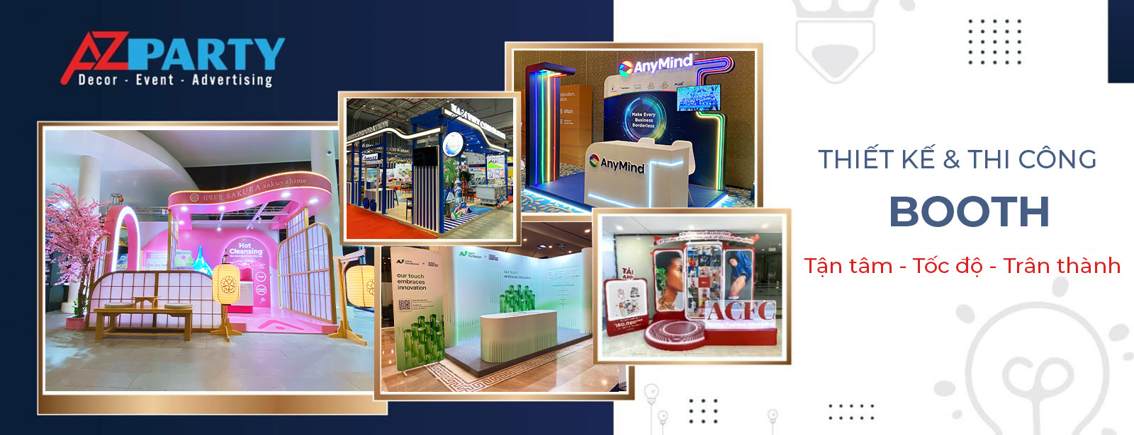 Banner thi công booth sự kiện