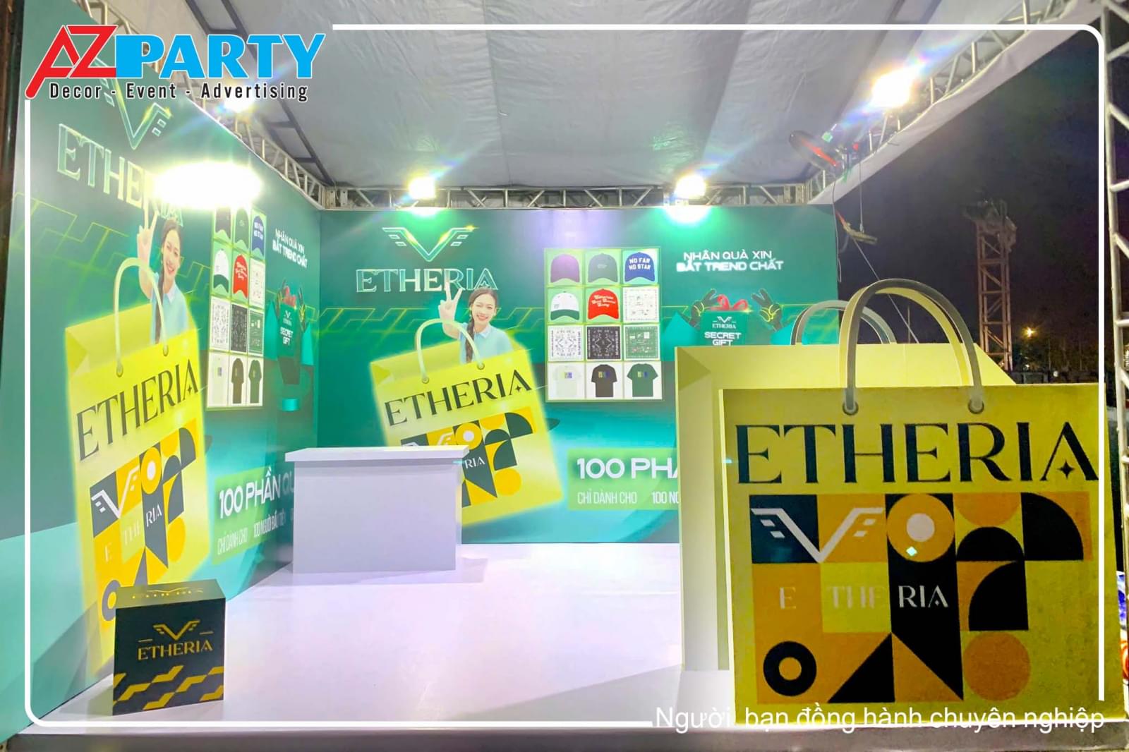 Mặt chính diện booth Etheria