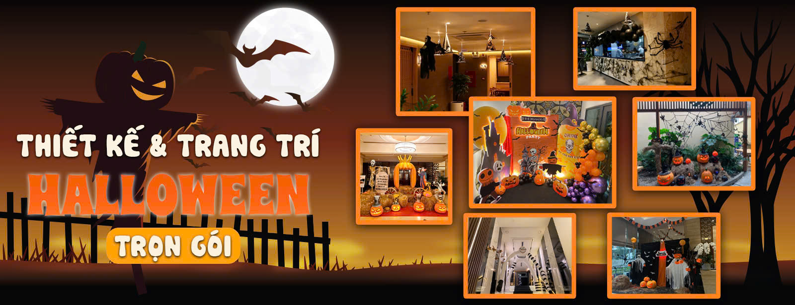 Banner dịch vụ trang trí Halloween | AZparty