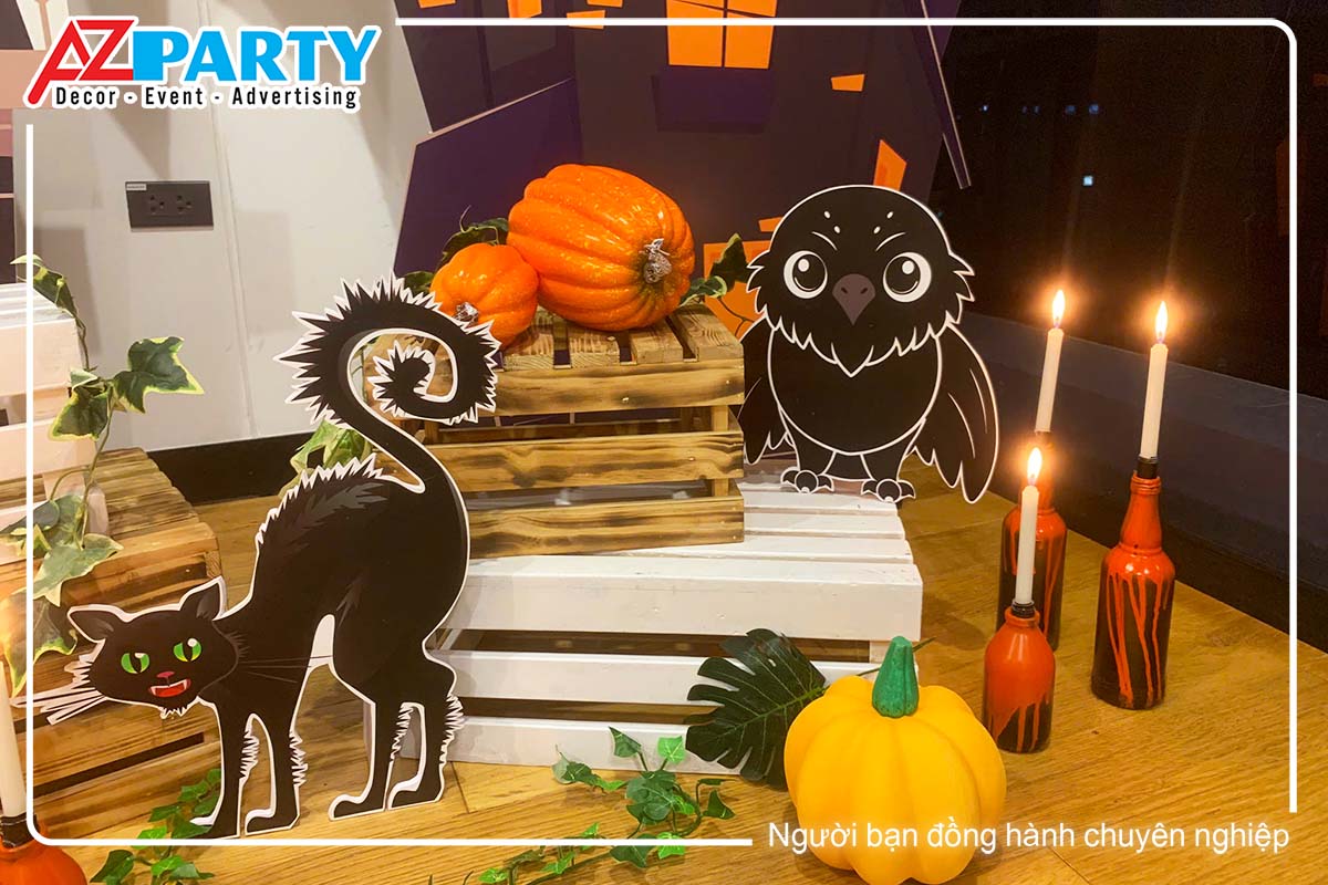 mèo đen và cú đen