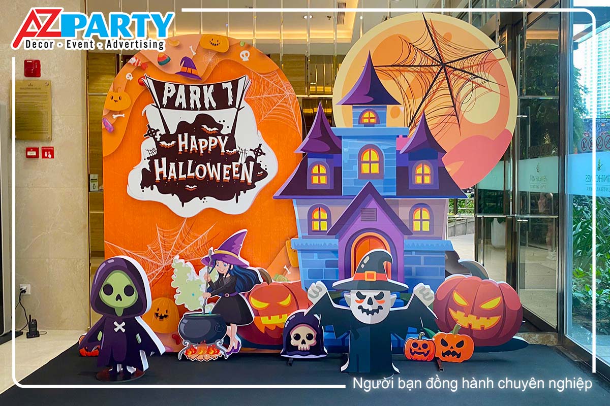 tiểu cảnh halloween thứ 2 tại vinhomes