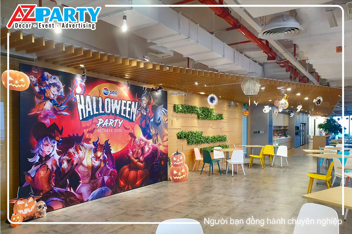trang trí văn phòng Halloween tại văn phòng công ty SEA