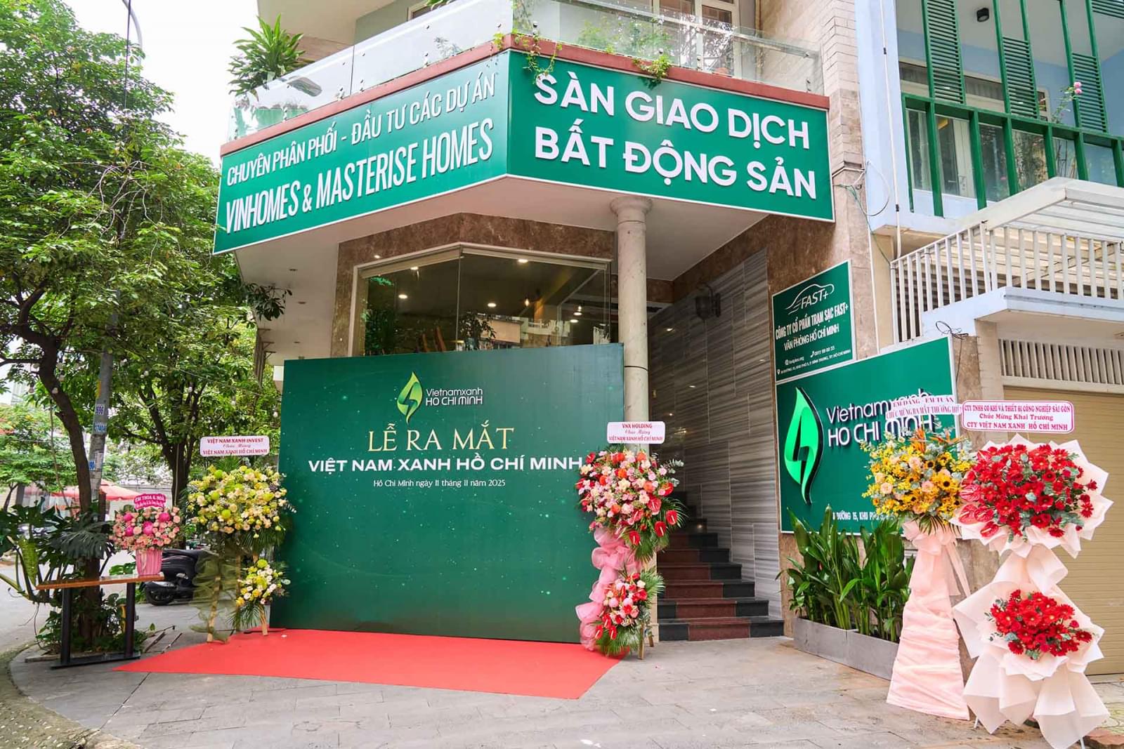 Backdrop khai trương văn phòng VNX Holing 