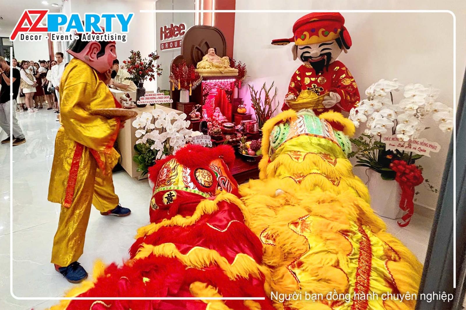 Lân xông đất lễ khai trương 