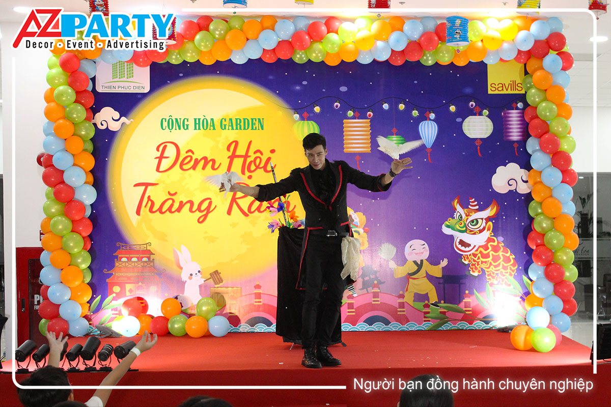 tiết mục ảo thuật trong buổi tiệc trung thu