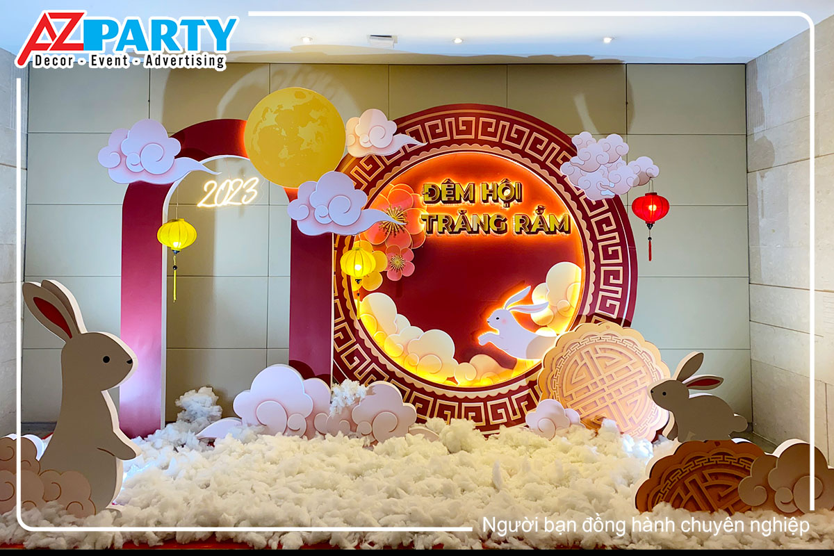 cận cảnh backdrop check in