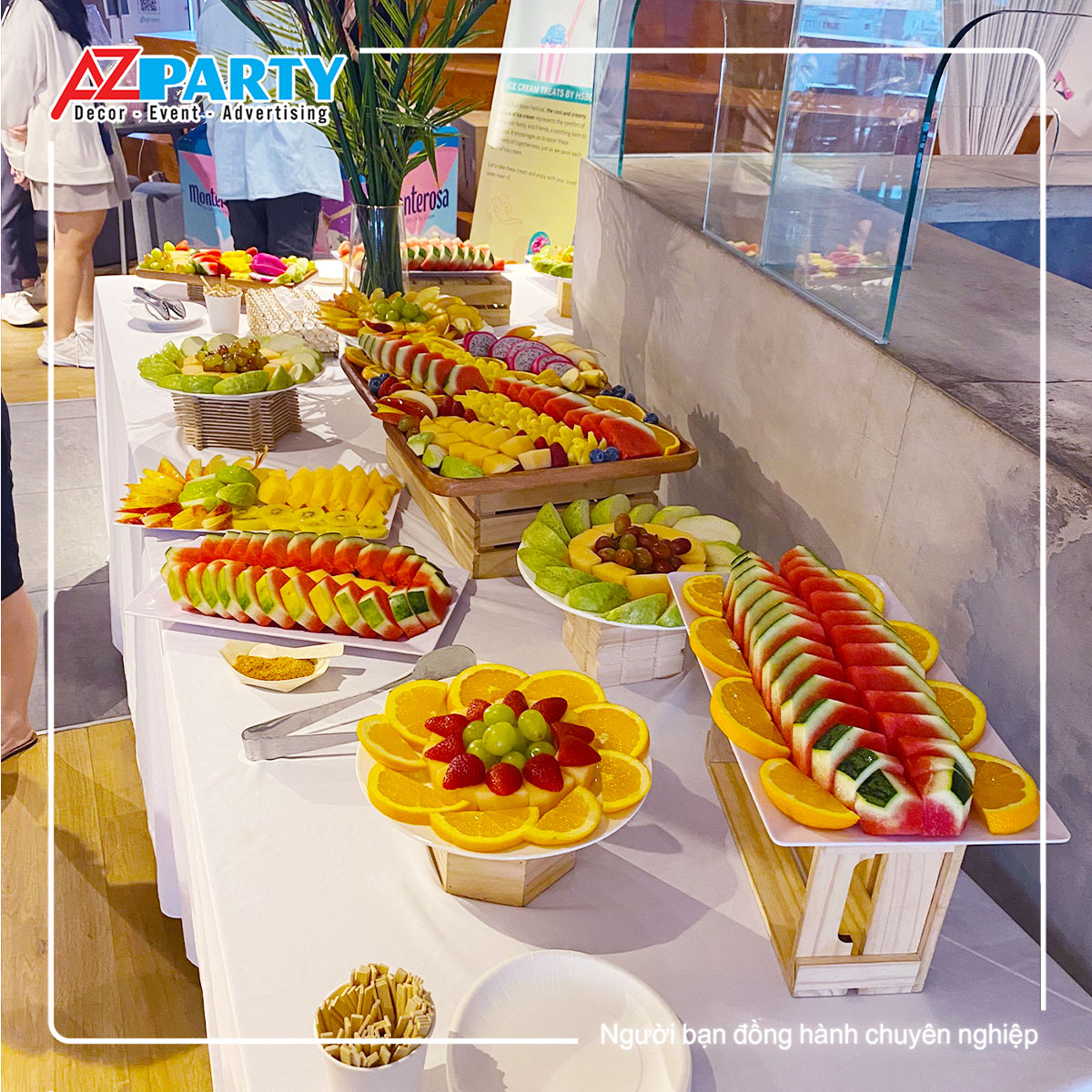 bàn tiệc teabreak trái cây