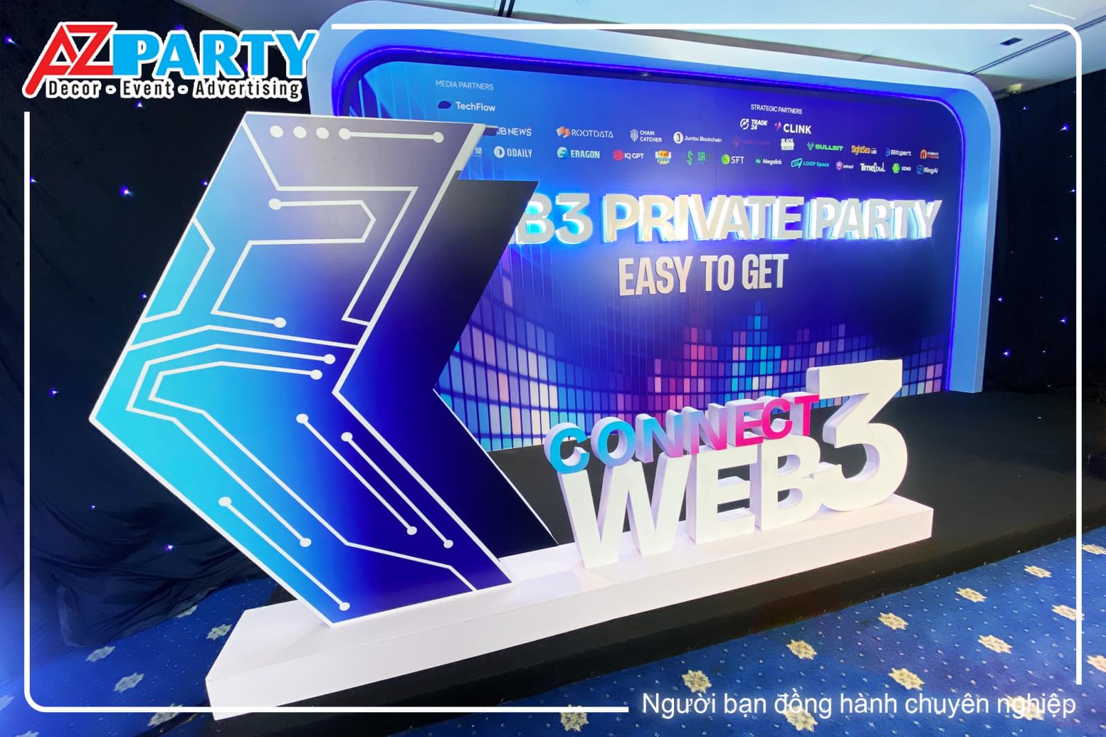 Một góc booth check-in của sự kiện