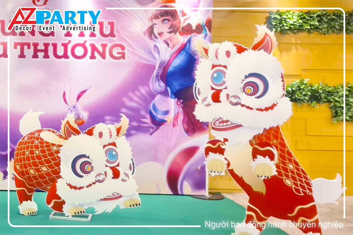 Những chú lân giúp tăng không khí trung thu
