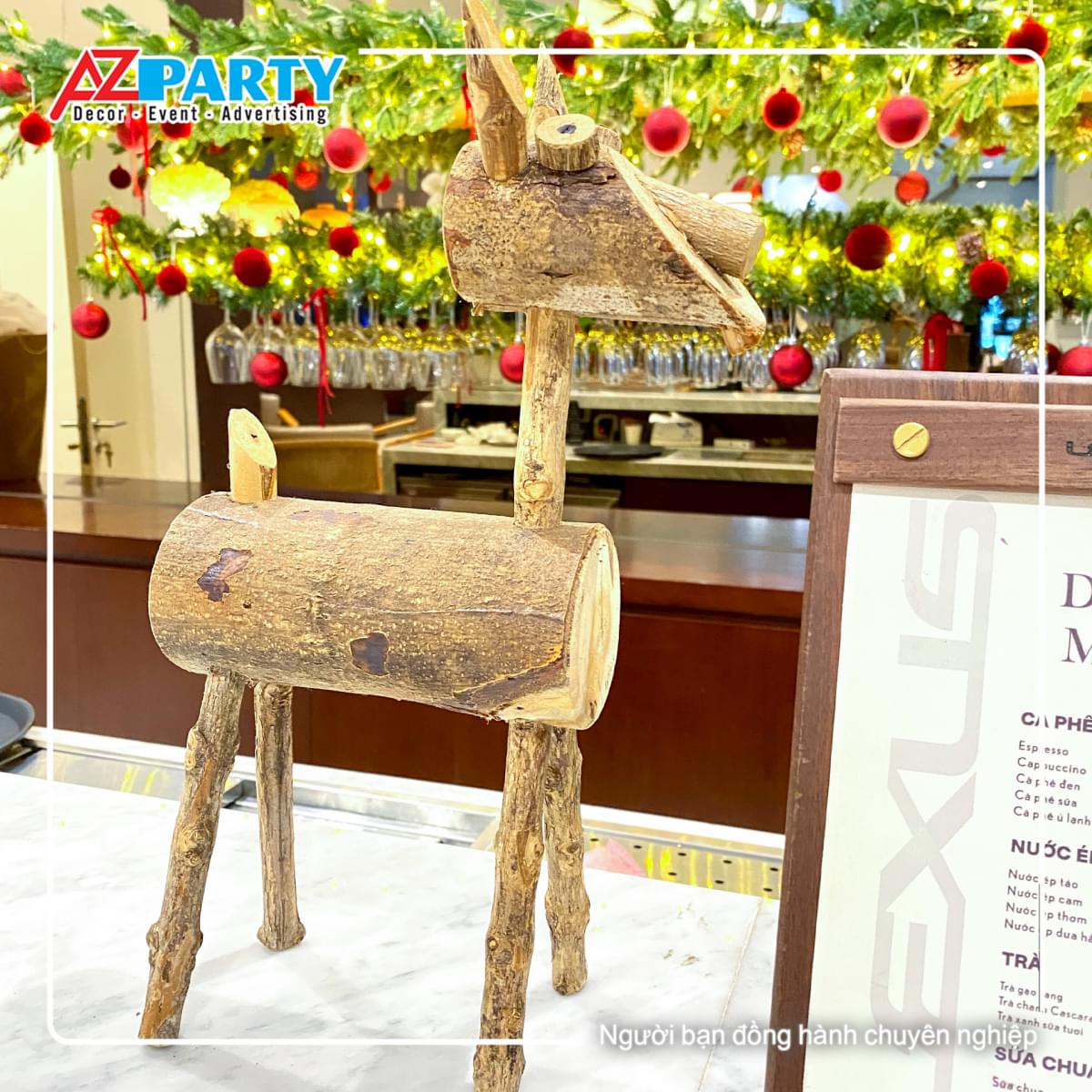 Mô hình chú lừa gỗ đáng yêu ngộ nghĩnh 