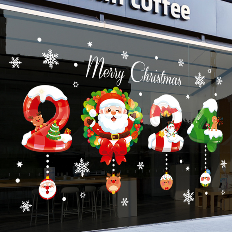 Mẫu dán decal decor noel