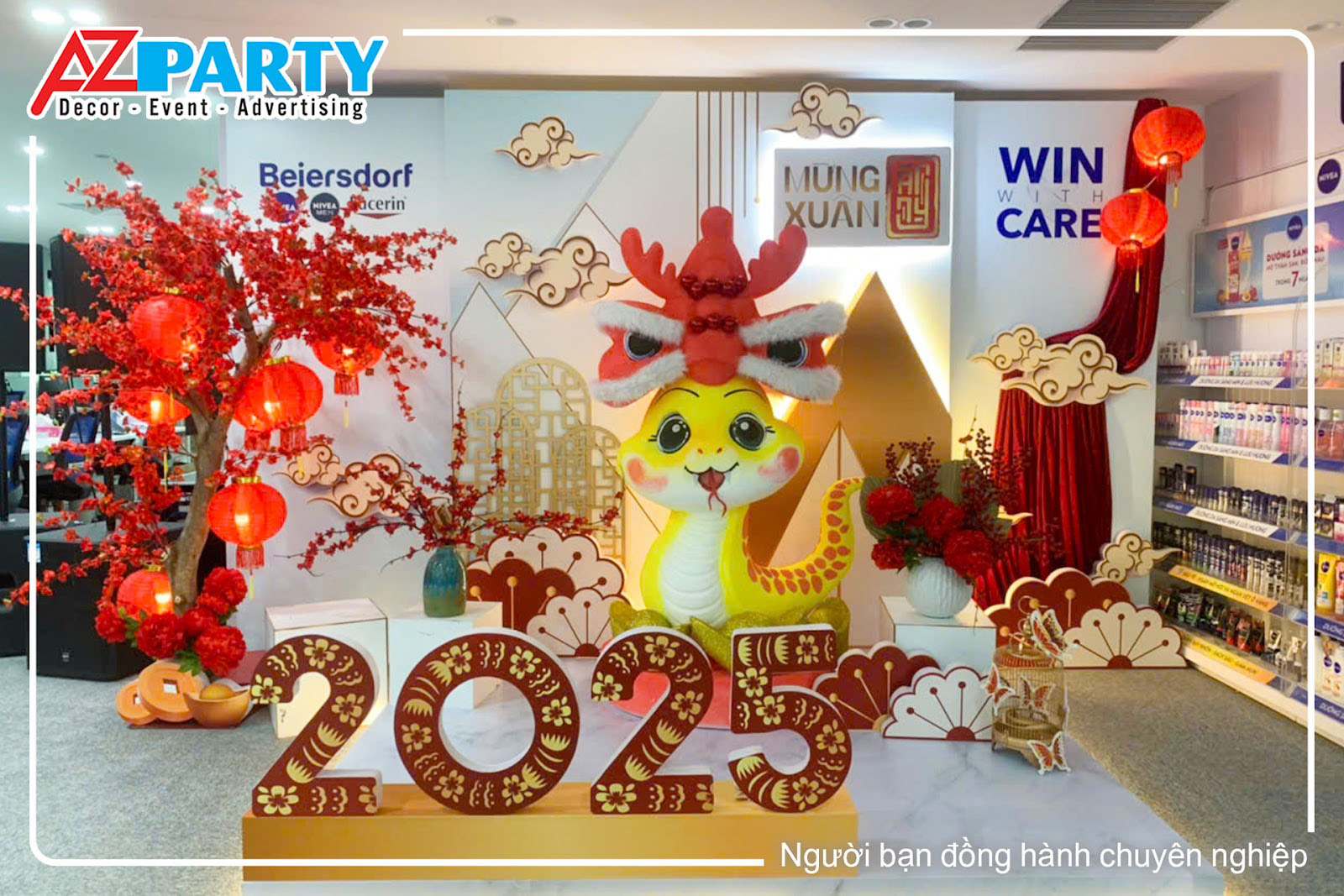 Tiểu cảnh Tết dễ thương tại văn phòng Ignitation