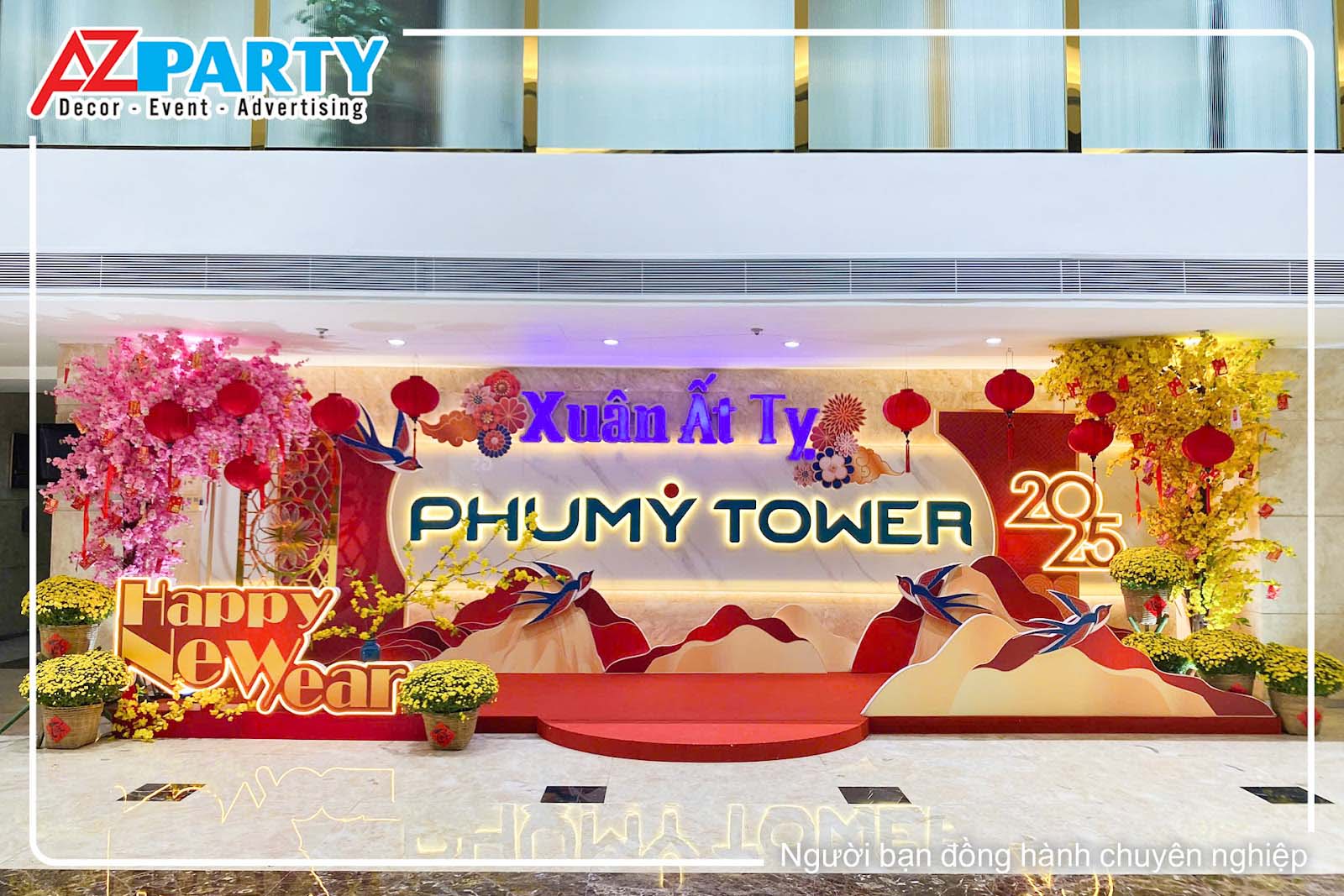 Tiểu cảnh tết khổng lồ tại văn phòng PVFCCO 