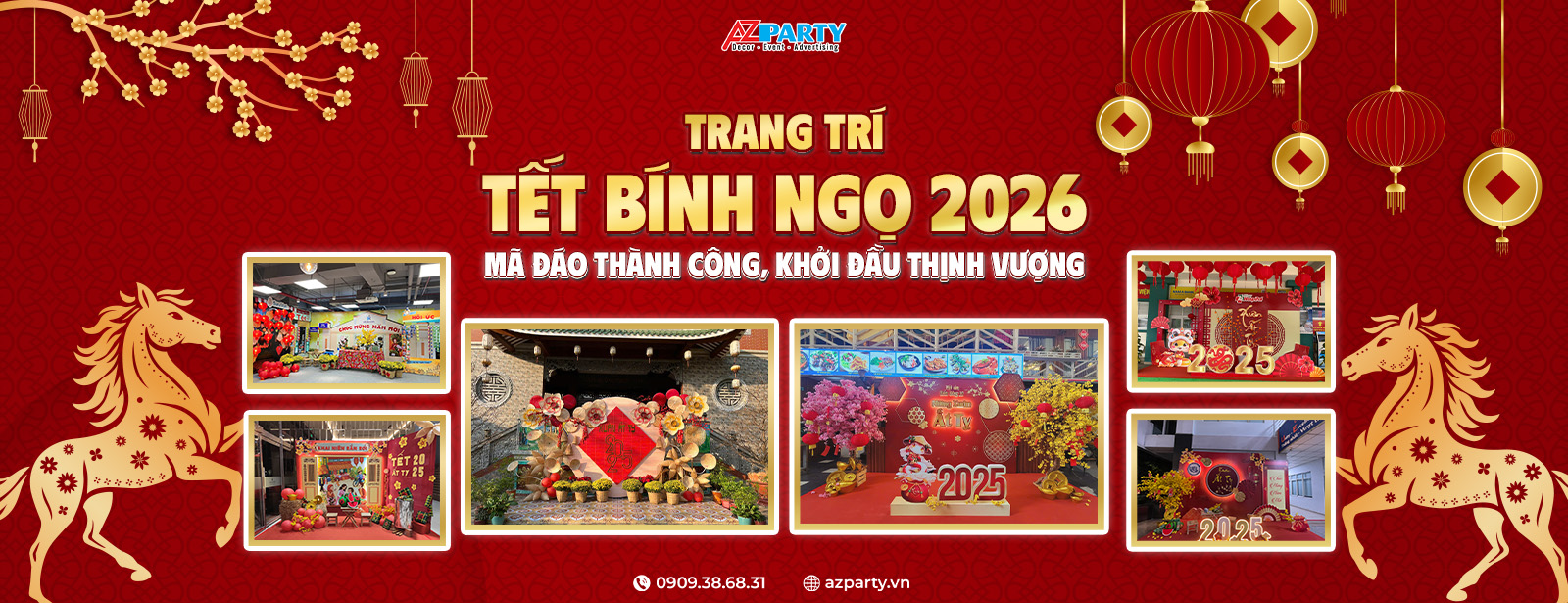 Banner trang trí tết 2026