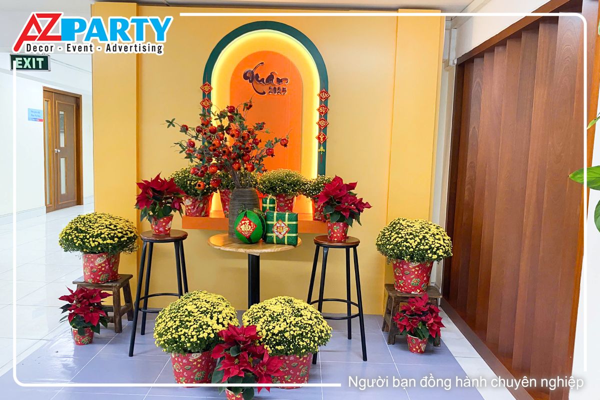 Góc chính diện của tiểu cảnh trên