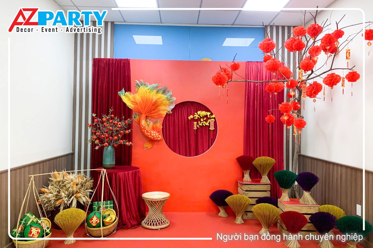 Góc chính diện của tiểu cảnh trên