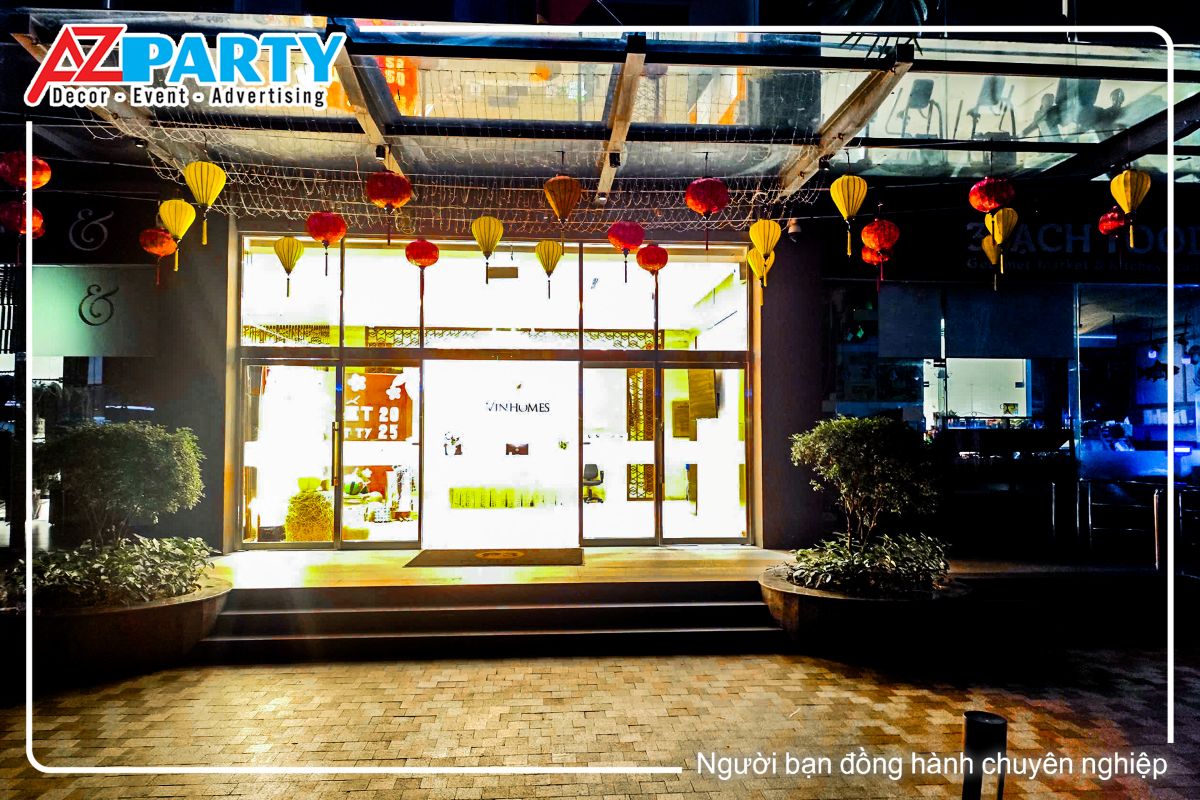 lồng đèn treo tại sảnh